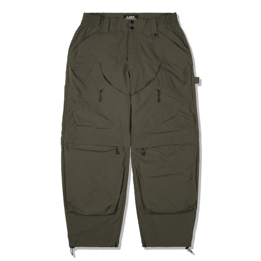 LAKH Patched Worker Pants Olive - BOTTOMS - Canada