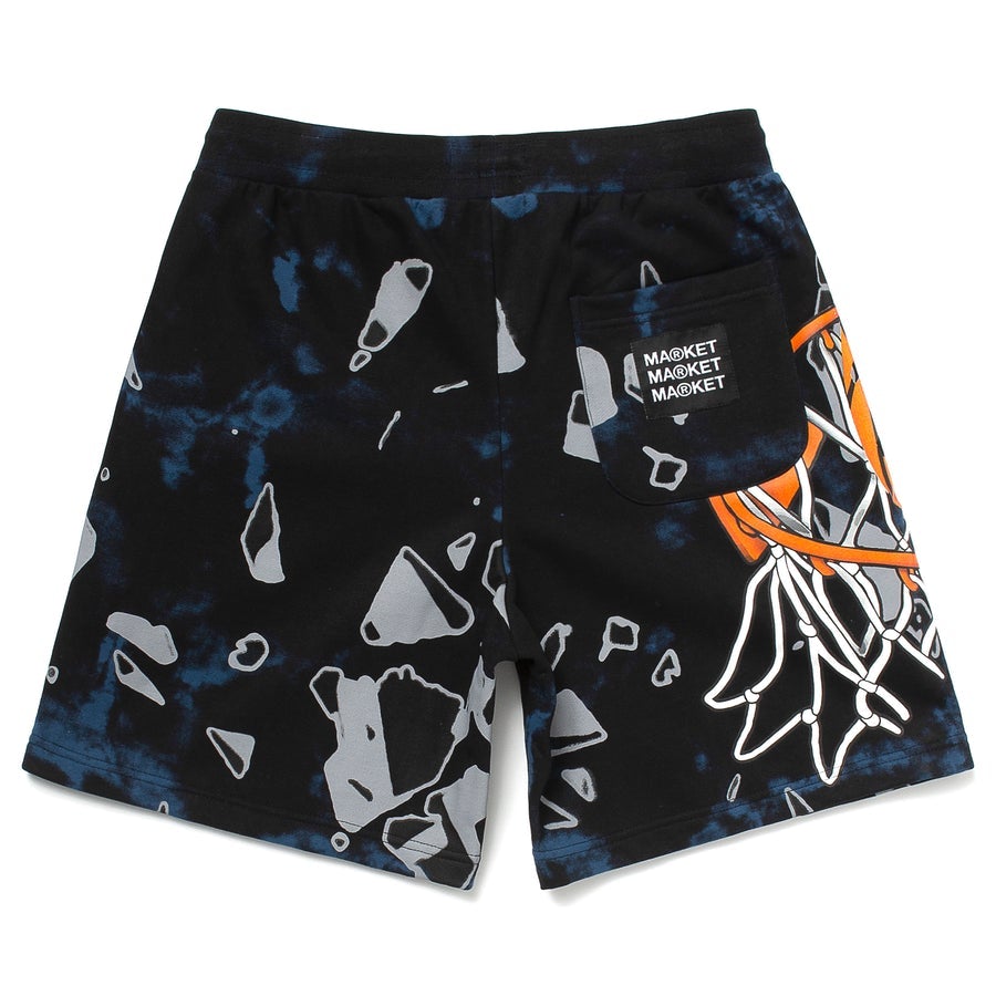 Market Men Shattered Backboard Tie-Dye Shorts Black Blue 395000241-TIE - SHORTS - Canada