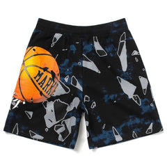 Market Men Shattered Backboard Tie-Dye Shorts Black Blue 395000241-TIE - SHORTS - Canada