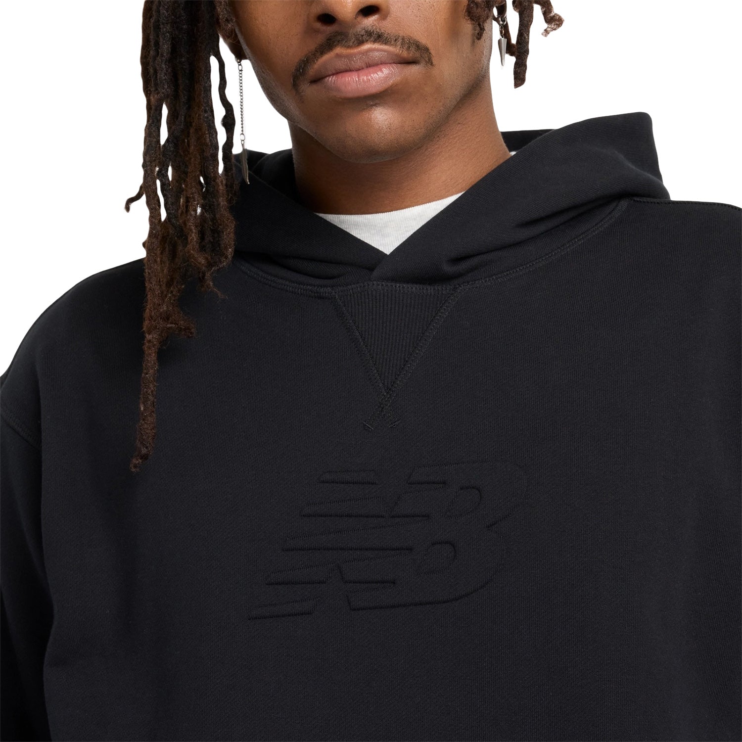 New Balance Men Athletics Terry Graphic Hoodie Black MT43508-BLK - SWEATERS - Canada