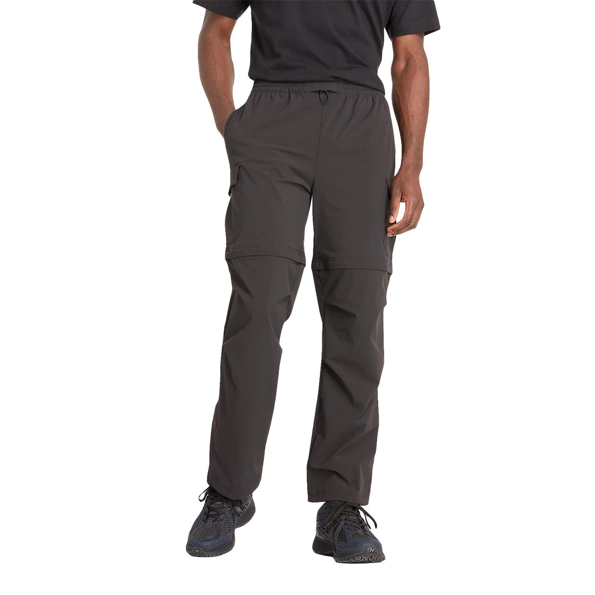 New Balance Men Outdoor Ripstop Zip Off Pant Black MP43530-BK - BOTTOMS - Canada