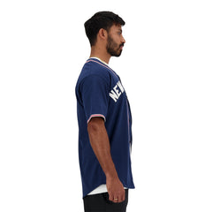 New Balance Men Sportswear’s Greatest Hits Baseball Jersey Navy MT41512-NNY - TOPS - Canada