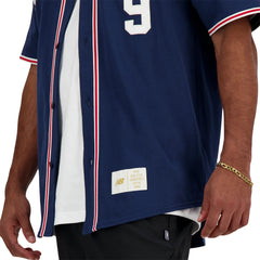 New Balance Men Sportswear’s Greatest Hits Baseball Jersey Navy MT41512-NNY - TOPS - Canada