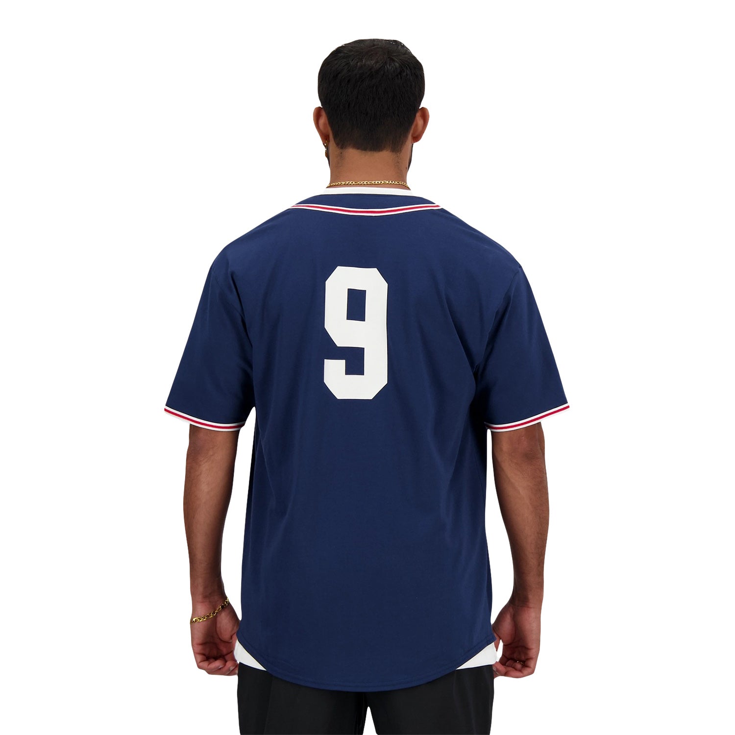 New Balance Men Sportswear’s Greatest Hits Baseball Jersey Navy MT41512-NNY - TOPS - Canada