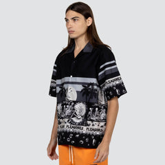 Pleasures Men Beach Button Down Black - TOPS - Canada