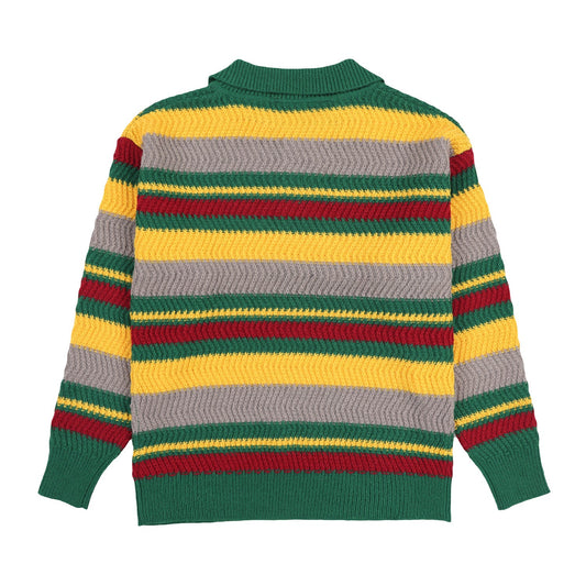 Pleasures Men Cooper Polo Sweater Green - SWEATERS - Canada
