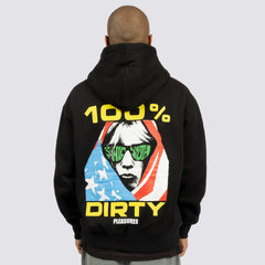 Pleasures Men Dirty Hoodie Black - SWEATERS - Canada