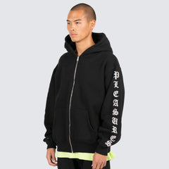 Pleasures Men OE Zip Up Hoodie Black - SWEATERS - Canada