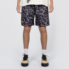 Pleasures Men Running Short Brown Leopard - SHORTS - Canada