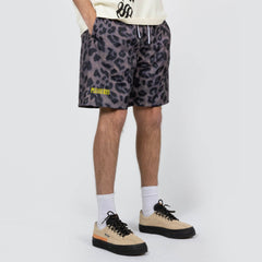 Pleasures Men Running Short Brown Leopard - SHORTS - Canada