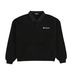 Pleasures Men Tweak Polo Sweatshirt Black - SWEATERS - Canada