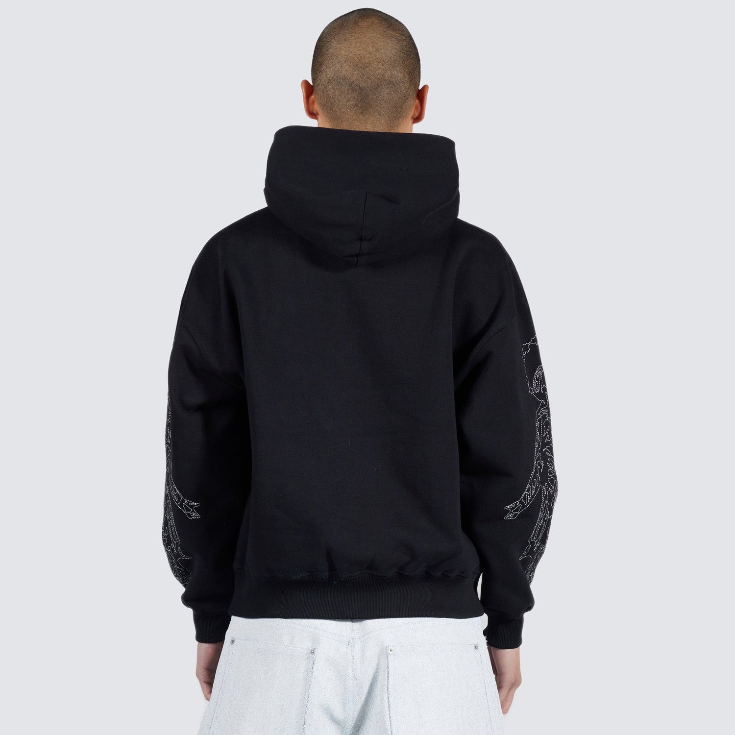 Pleasures x IUTER Men Andrea Hoodie Black - SWEATERS - Canada