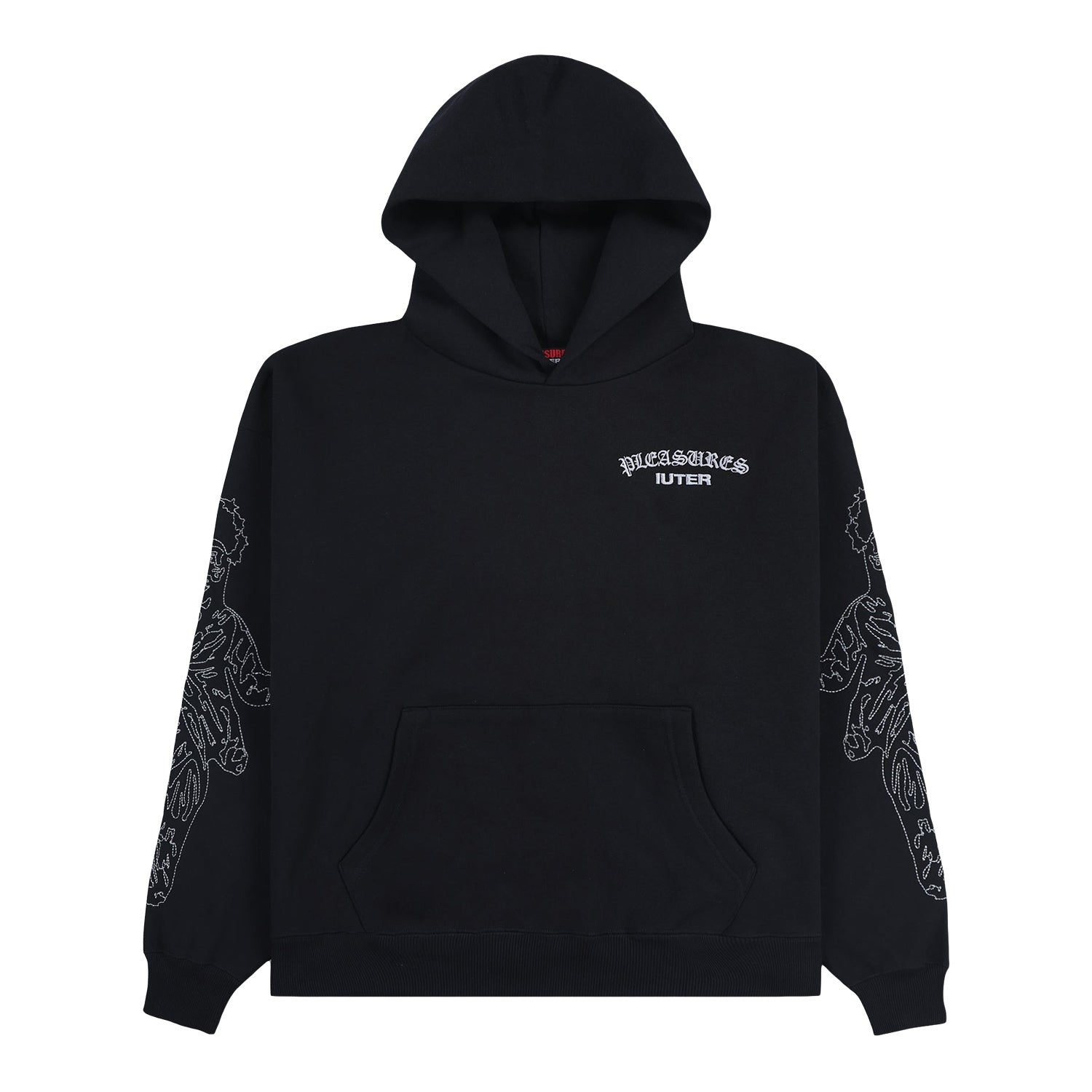 Pleasures x IUTER Men Andrea Hoodie Black - SWEATERS - Canada