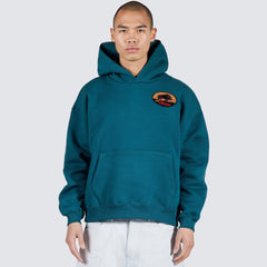 Pleasures x IUTER Men Vincenzo Hoodie Green - SWEATERS - Canada