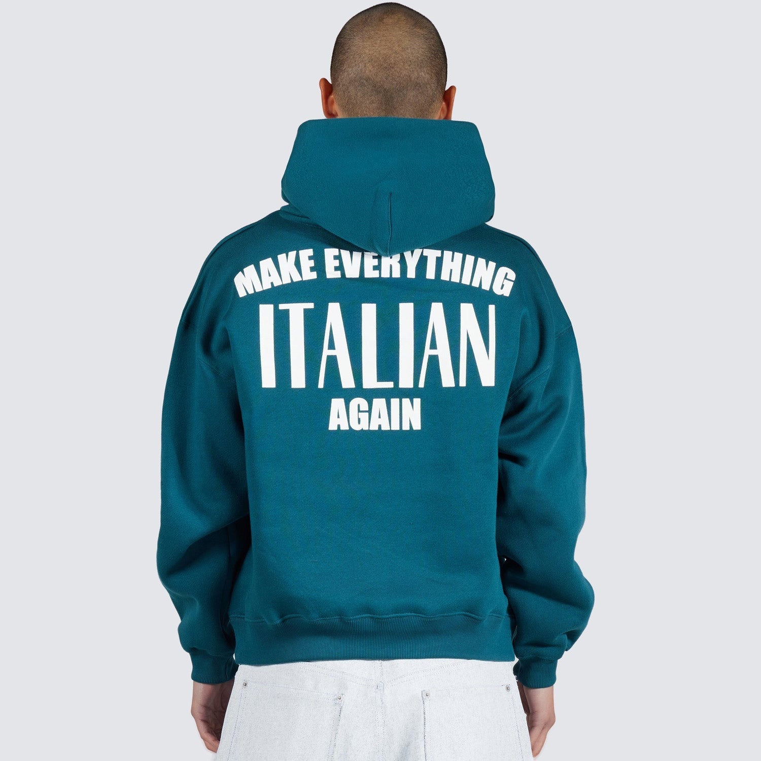 Pleasures x IUTER Men Vincenzo Hoodie Green - SWEATERS - Canada