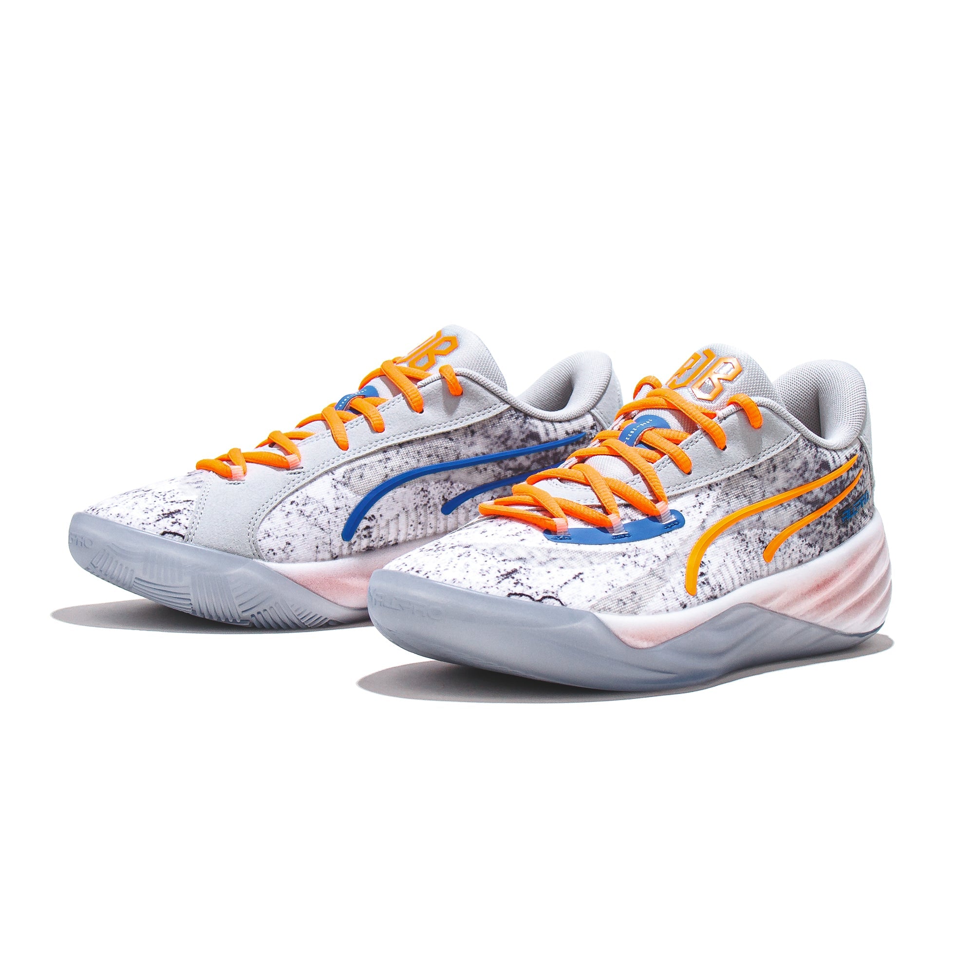 Puma Men All-Pro Nitro RJ Barrett Grey Orange 379914-01 - FOOTWEAR - Canada