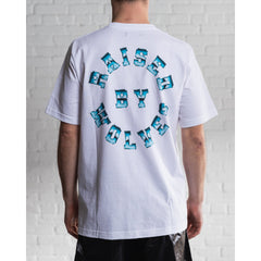 Raised By Wolves Chrome Wheel Tee White - T-SHIRTS - Canada