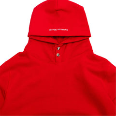 Raised By Wolves Classic Heavyweight Snap Hoodie Red - SWEATERS - Canada