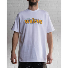 Raised By Wolves Team Lettering Tee White - T-SHIRTS - Canada