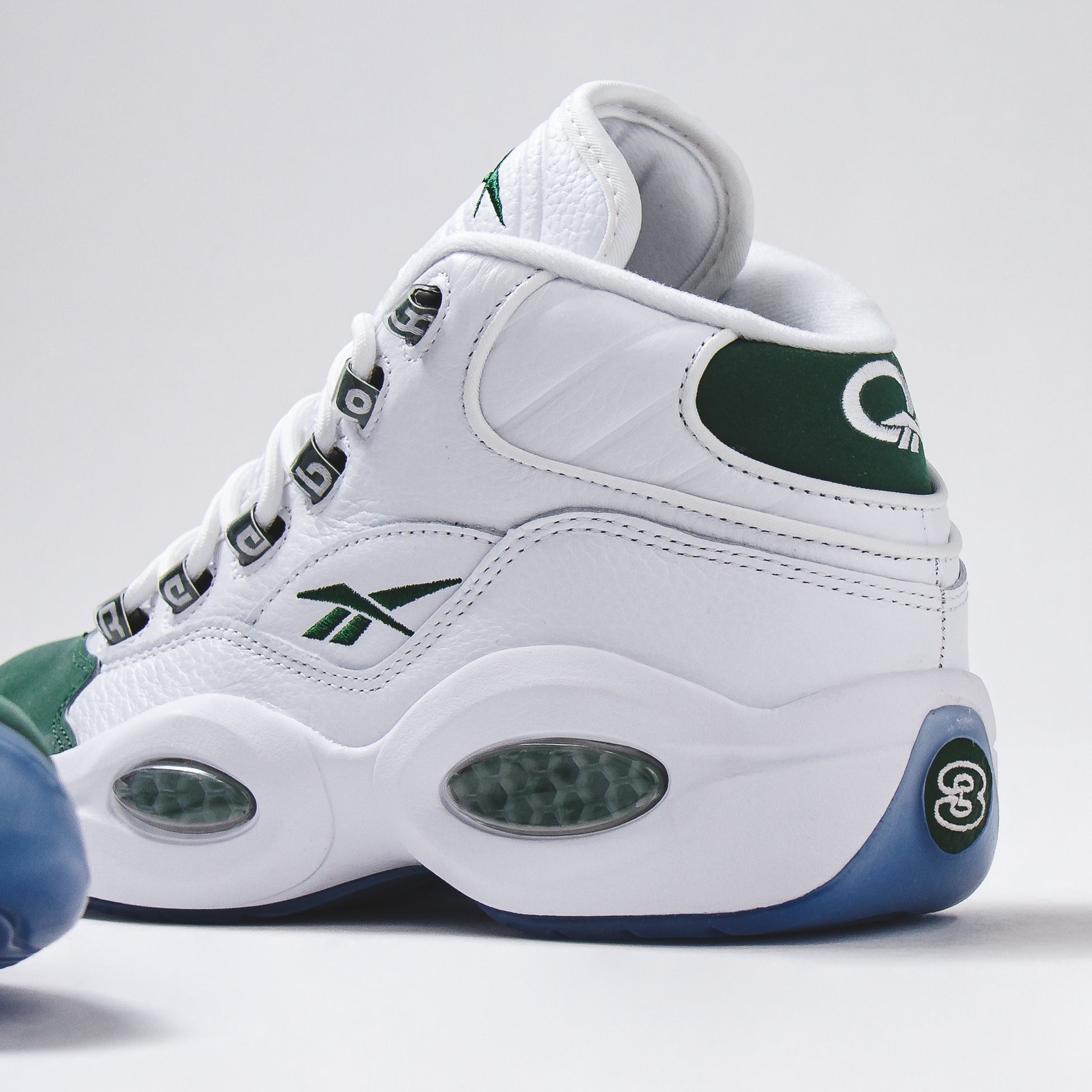 Reebok Classics Men Question Mid Allen Iverson White Green ID6690 - FOOTWEAR - Canada