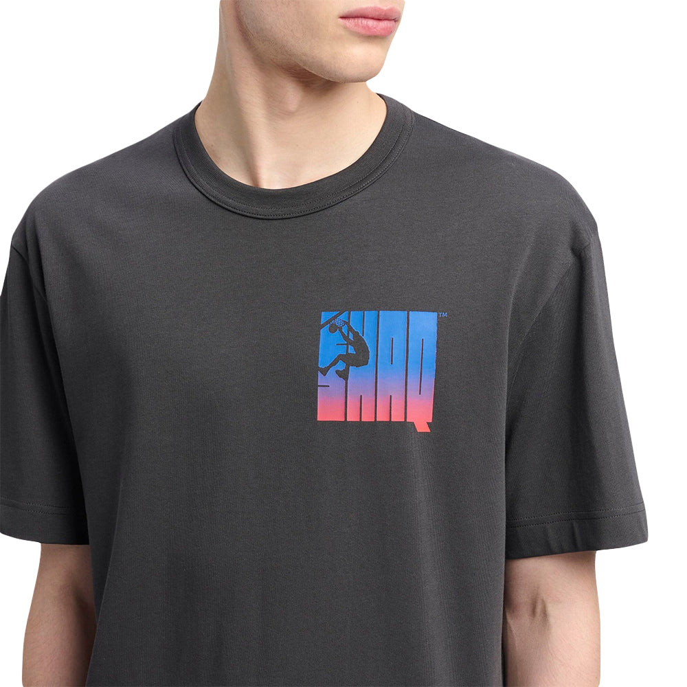 Reebok Men Shaq Silo Logo Tee Washed Black 100218846 - T-SHIRTS - Canada