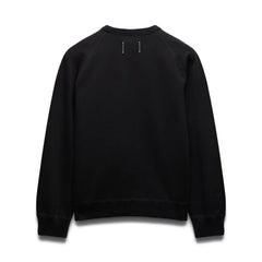 Reigning Champ Men Knit Midweight Terry Classic Arch Logo Crewneck Black - SWEATERS - Canada