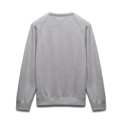 Reigning Champ Men Knit Midweight Terry Classic Arch Logo Crewneck Heather Grey - SWEATERS - Canada