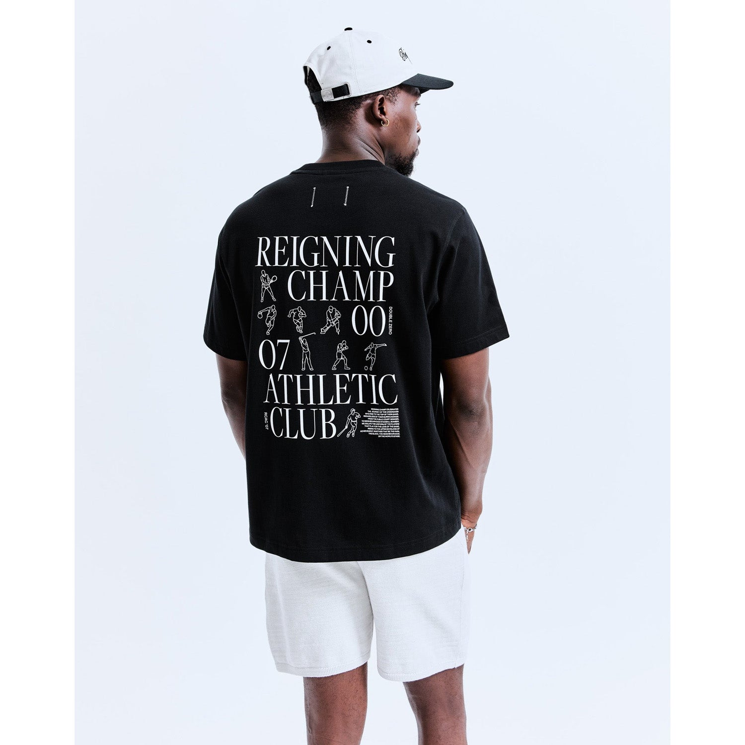 Reigning Champ Men Knit Rcac T-Shirt Black RC-1488-BLK - T-SHIRTS - Canada