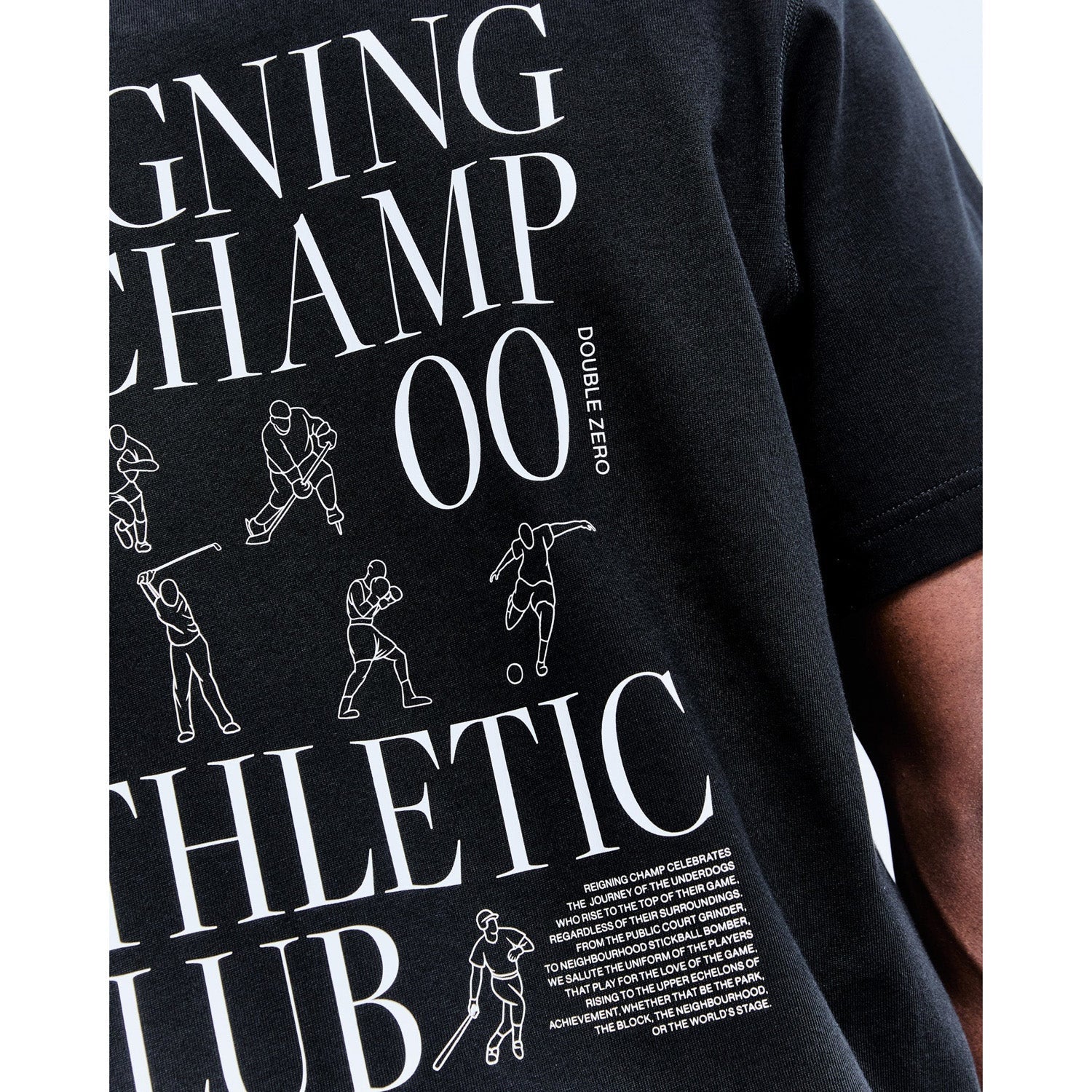 Reigning Champ Men Knit Rcac T-Shirt Black RC-1488-BLK - T-SHIRTS - Canada