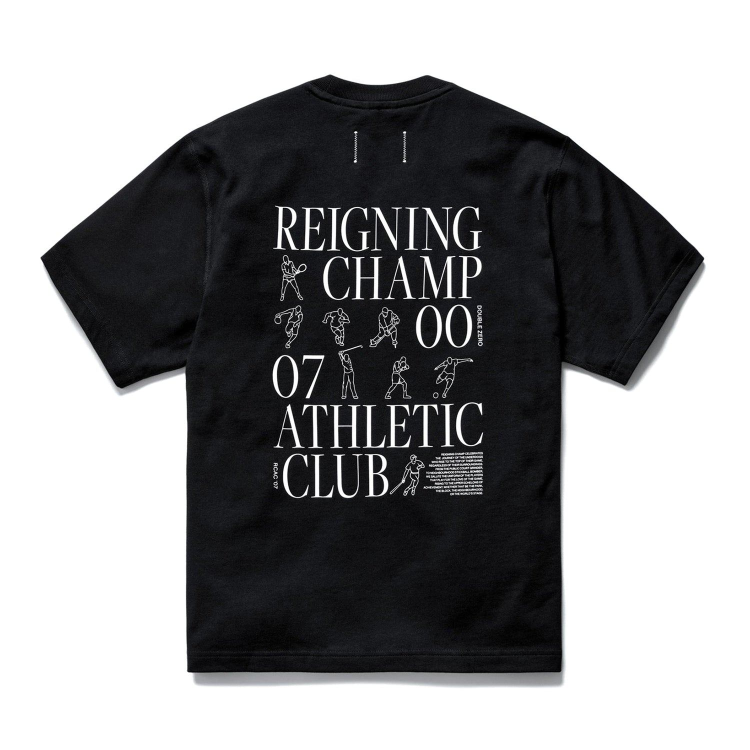 Reigning Champ Men Knit Rcac T-Shirt Black RC-1488-BLK - T-SHIRTS - Canada