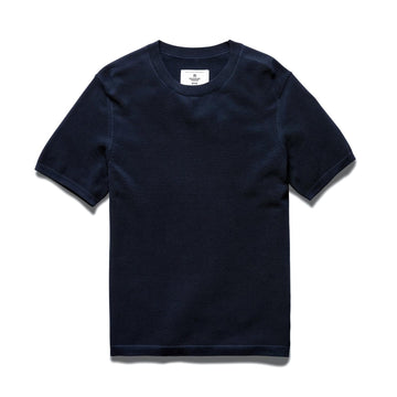 Reigning Champ Men Knit Supima Pique Ace T-Shirt Navy RC-6074-NVY - T-SHIRTS - Canada