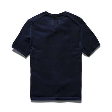Reigning Champ Men Knit Supima Pique Ace T-Shirt Navy RC-6074-NVY - T-SHIRTS - Canada