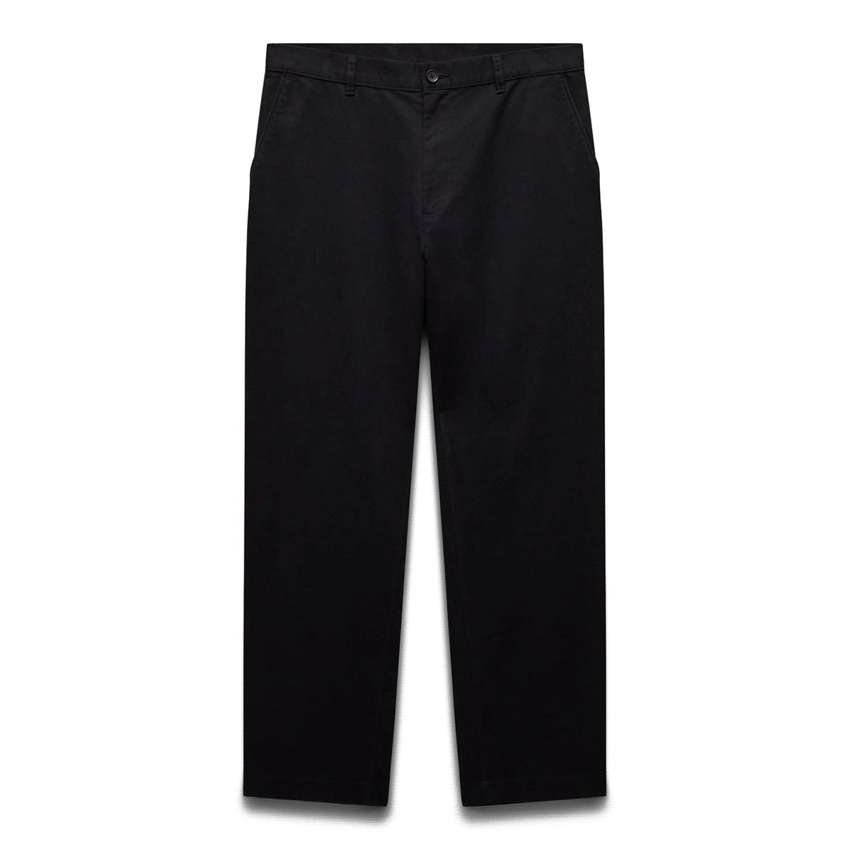 Reigning Champ Men Woven Cotton Chino Ivy Pant Black - BOTTOMS - Canada