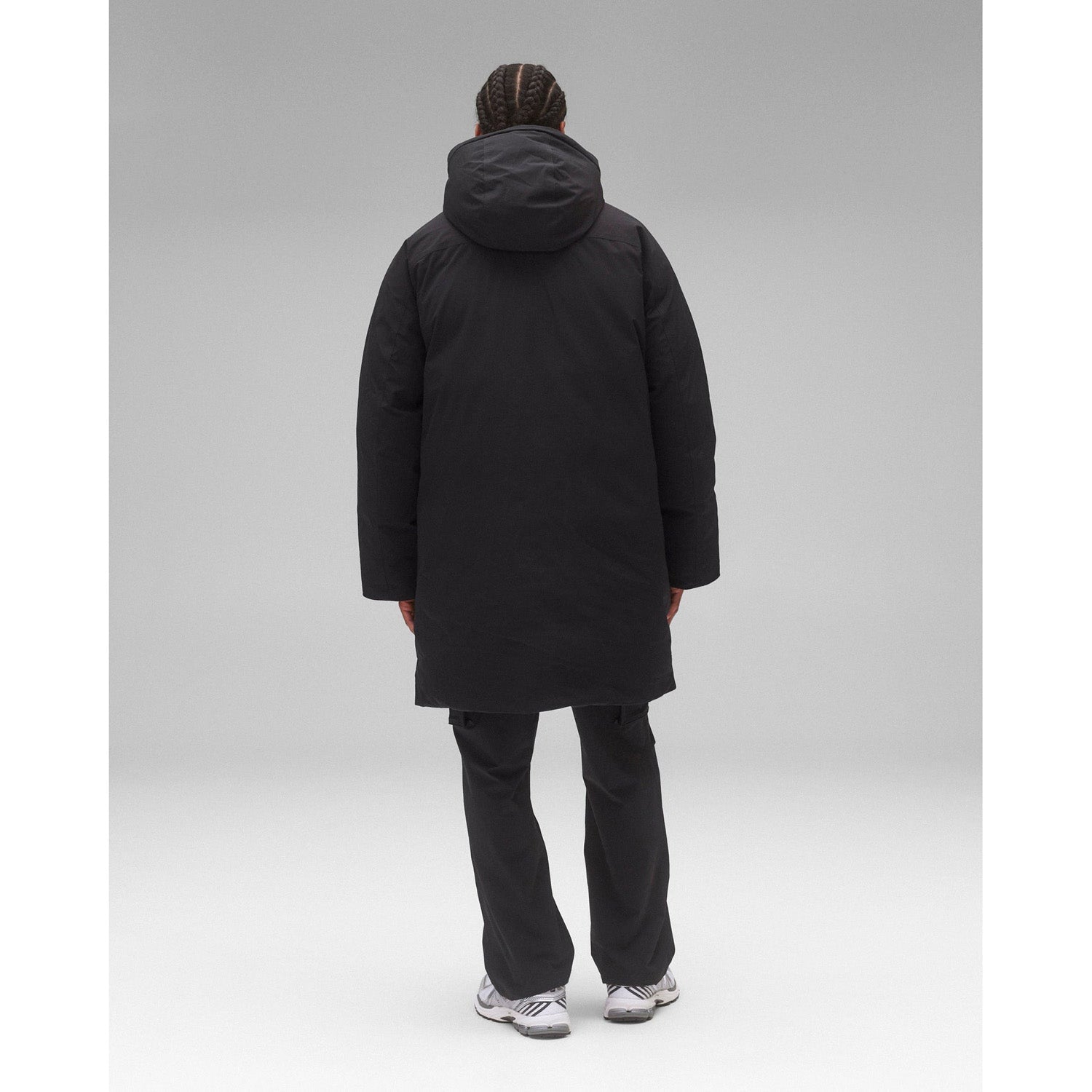 Reigning Champ Men Woven Tech Nylon Sideline Parka Black - OUTERWEAR - Canada