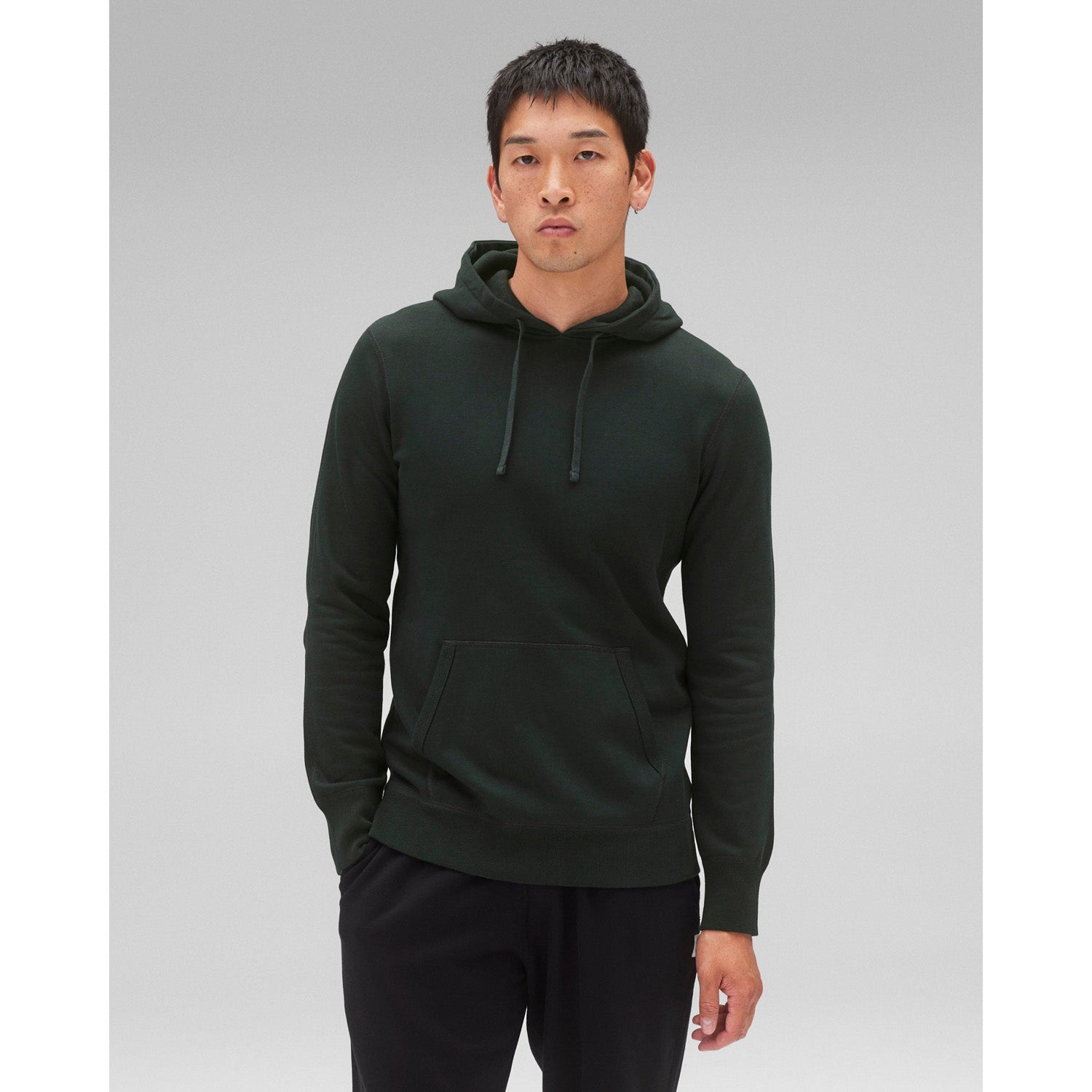 Reigning Champ Men’s Knit Midweight Terry Slim Hoodie Petrol RC-3991-PET - SWEATERS - Canada