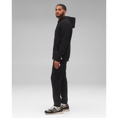 Reigning Champ Men’s Knit Midweight Terry Slim Zip Hoodie Black RC-3990-BLK - SWEATERS - Canada