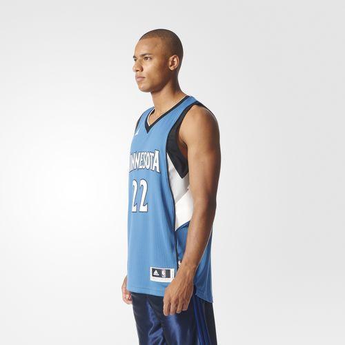  Adidas Andrew Wiggins Minnesota Timberwolves #22 NBA Jersey Away Blue A69836 (Fast, S