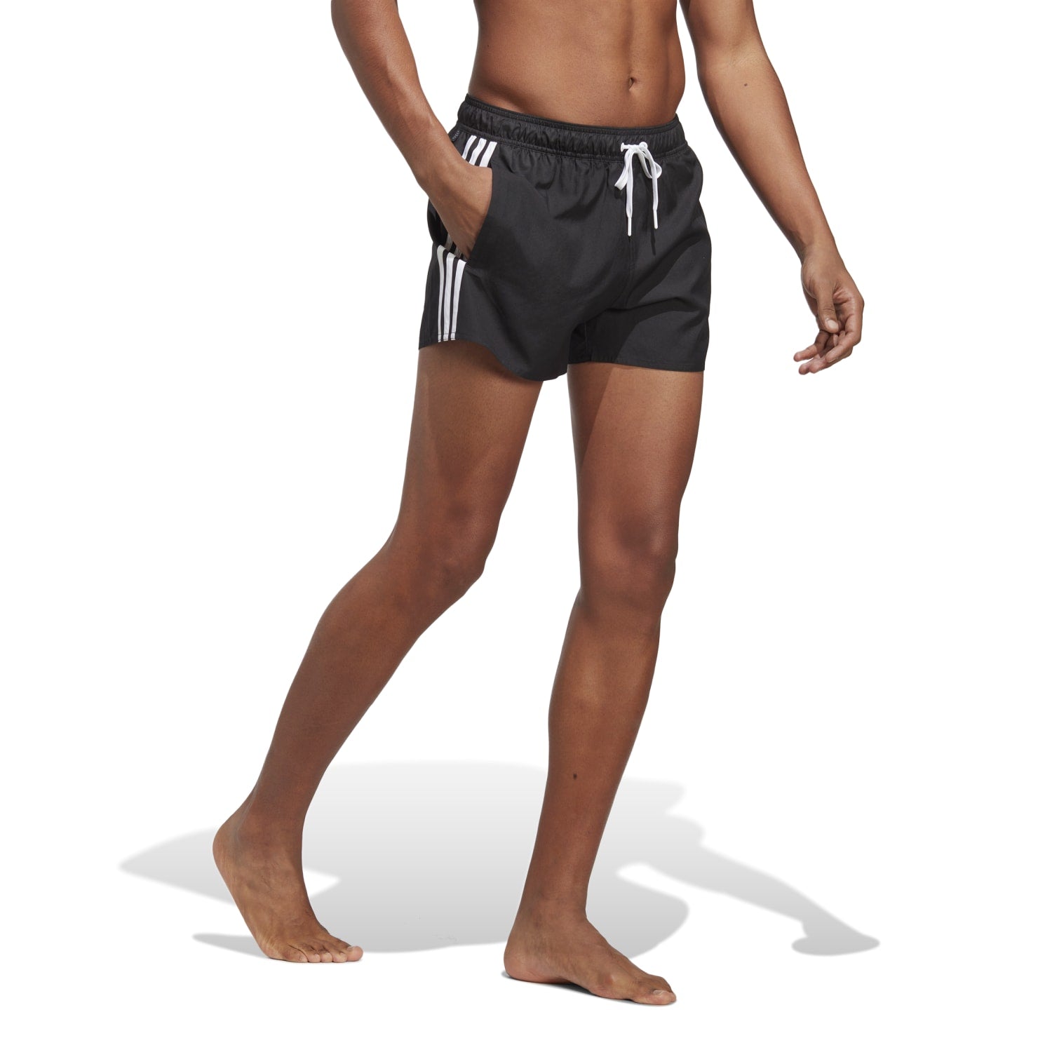 adidas Brand Love CLX Short-Length Swim Shorts - Black