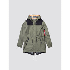 OUTERWEAR - Alpha Industries Deluge Ripstop Fishtail Field Coat Sage Men MJD49000C1-310