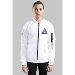 CLOTHING - BOY LONDON BOY SPACE BOMBER JACKET WHITE BOYL1587-WHT