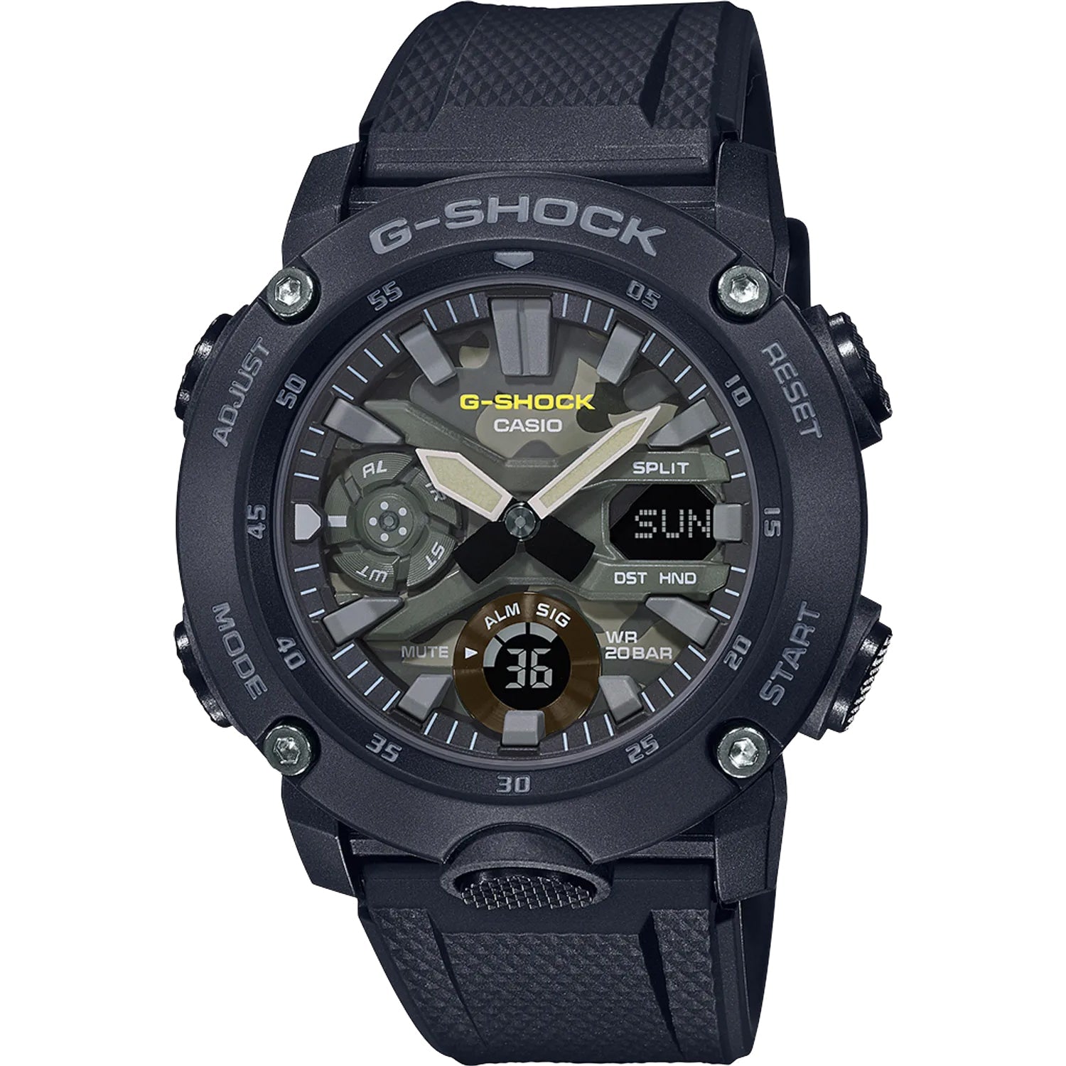 Casio G-Shock 2000 Street Utility Military Black GA2000SU-1A (Solestop.com)