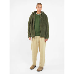 Garbstore Men Fleece Hoody Olive - SWEATERS - Canada