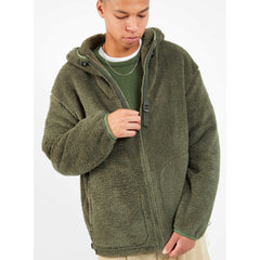 Garbstore Men Fleece Hoody Olive - SWEATERS - Canada