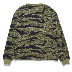 Maharishi Men Camo Harvest Crew Sweat Mint Gold Tigerstripe - SWEATERS - Canada