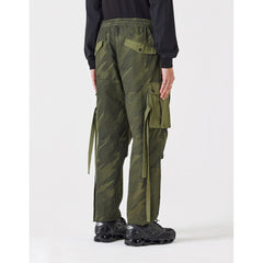 Maharishi Men Pointillist Camo Cargo Track Pants Jungle - BOTTOMS - Canada