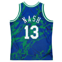 Mitchell & Ness Men NBA Dallas Mavericks Team Marble Swingman Jersey Steve Nash Blue TFSM1278DMA98SN - TANK TOPS - Canada