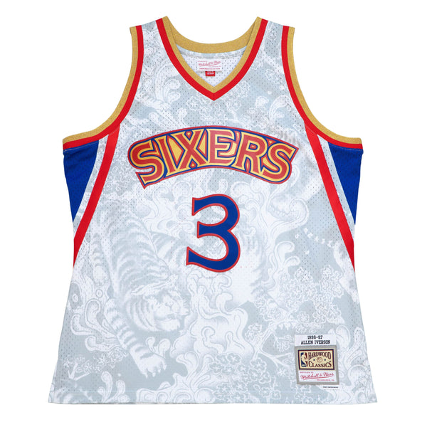 Mitchell & Ness CNY 4.0 Swingman Jersey - Philadelphia 76ers - Allen Iverson #3 men Jerseys White in size:XL