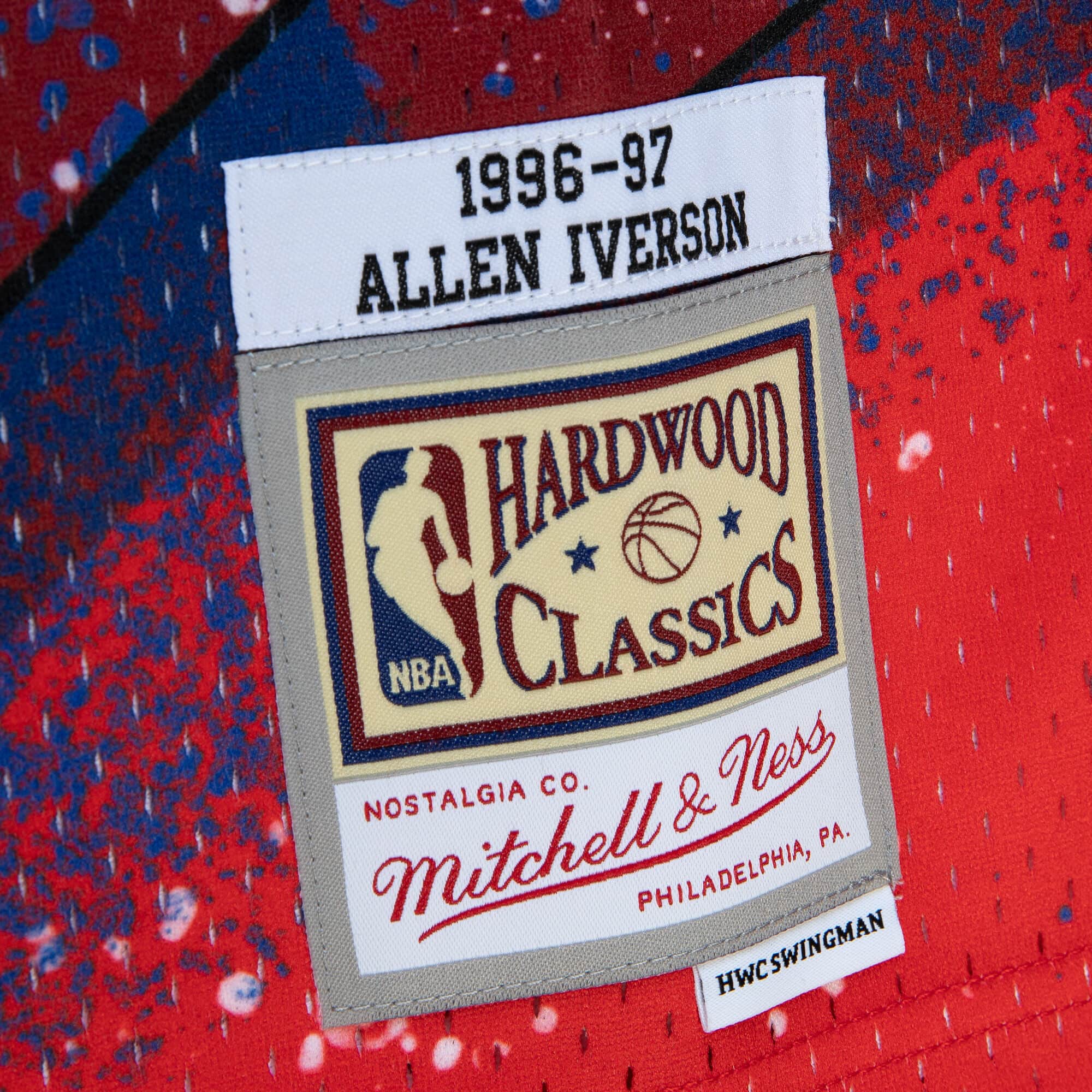 Philadelphia 76ers Hardwood Classics Hyper Hoops Trucker Snapback By  Mitchell & Ness - Black - Mens