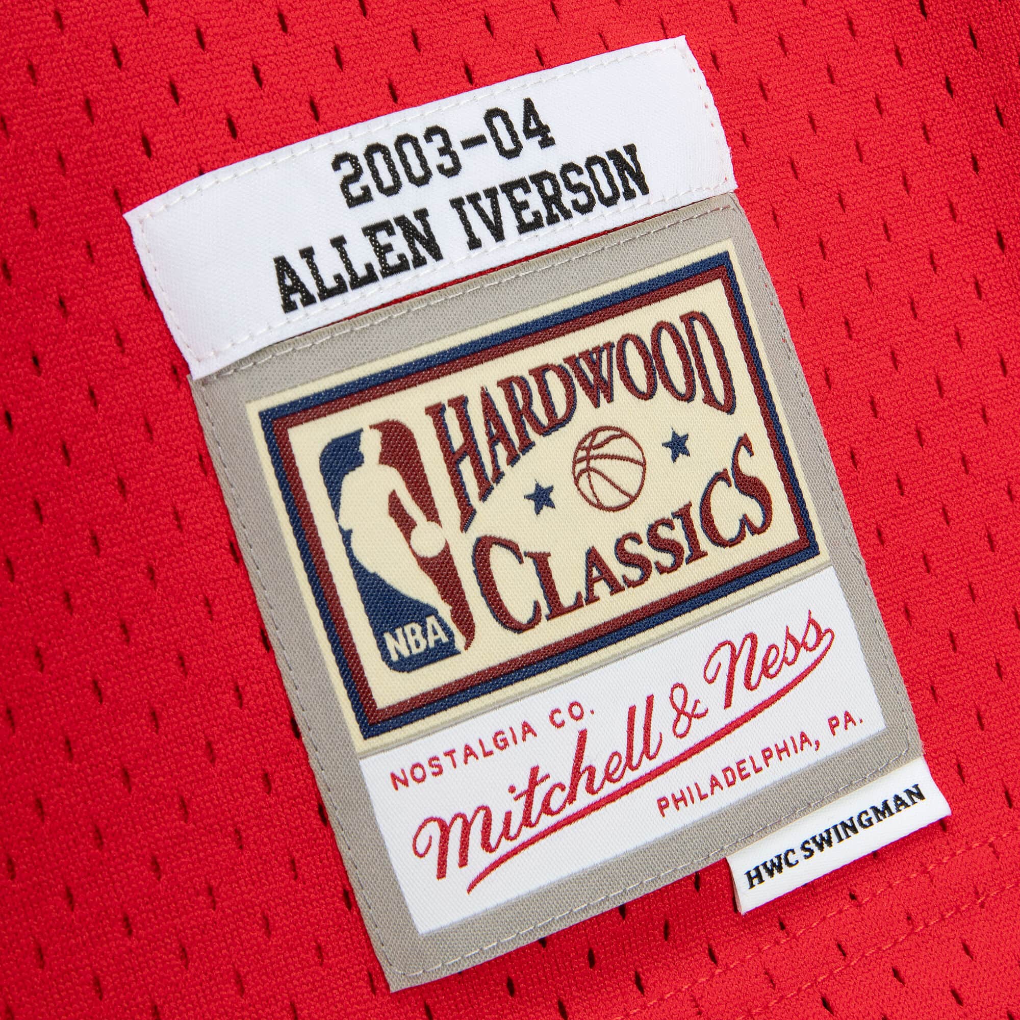 Men's Mitchell & Ness Black Philadelphia 76ers Hardwood Classics