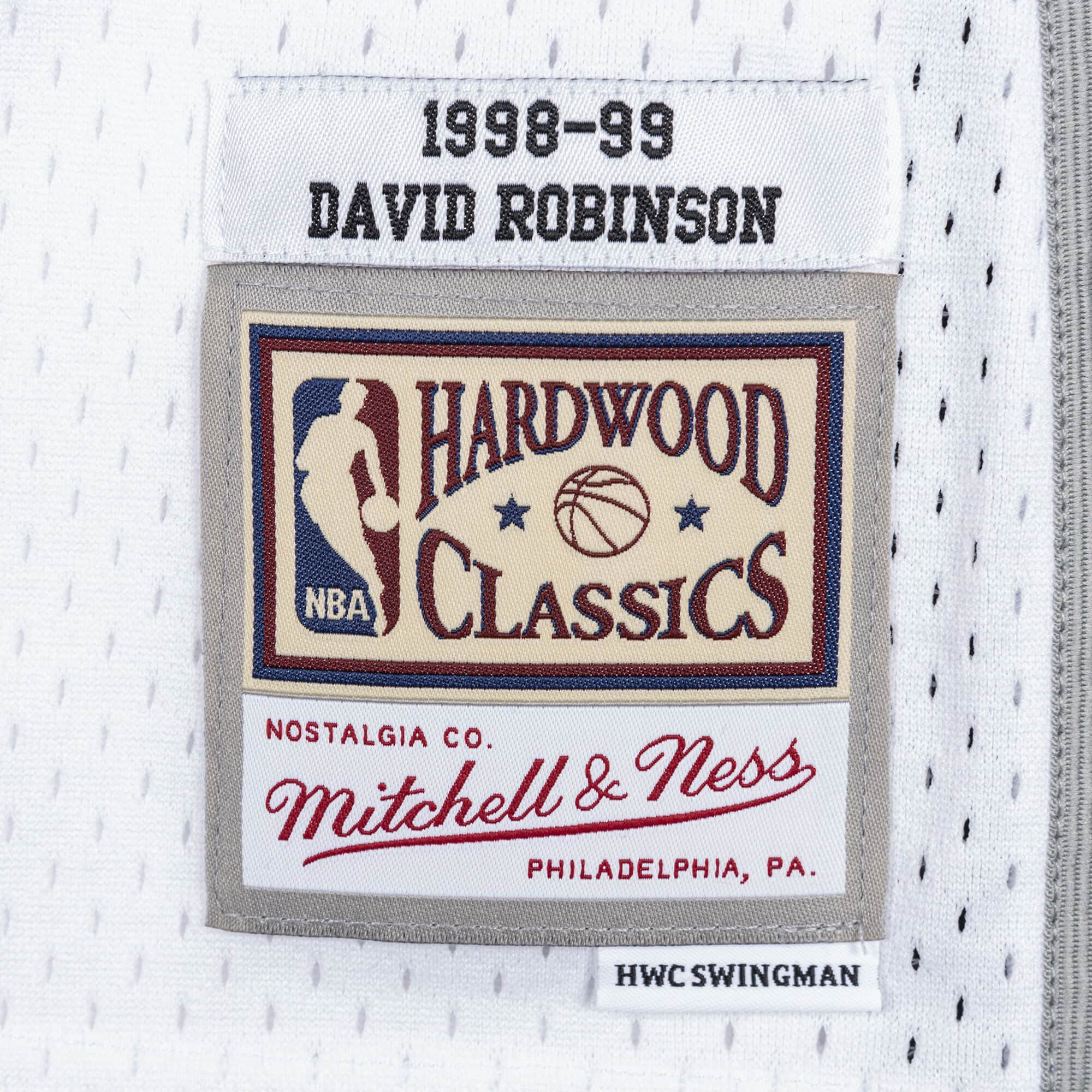 Youth Mitchell & Ness David Robinson Black San Antonio Spurs 1998-99  Hardwood Classics Swingman Throwback Jersey